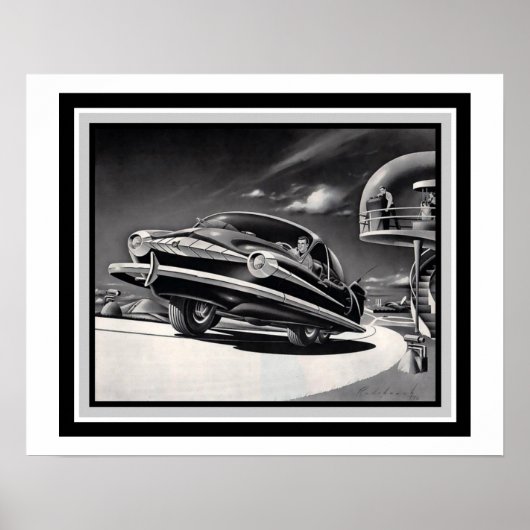 Retro Sci Fi Transportation Poster 16 x 20 (Vorne)
