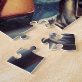 Retro Sci-Fi weibliche Malerei Puzzle (Seite)