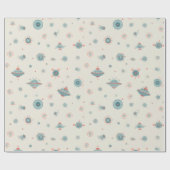  Retro Sci-Fi Wrapping Paper Geschenkpapier (Flach)