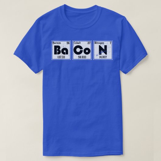 Retro Science Bacon Chemistry Chemist T-Shirt (Design vorne)