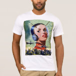Retro Science Fiction Mens T - Shirt<br><div class="desc">Science Fiction hat im Laufe der Jahre viele Formen angenommen und Fantasie ausgelöst. Dieses Retro-Design aus vergangenen Jahren ist eine interessante Idee,  wie sich die Dinge entwickeln können. Dieses Retro-Science Fiction-Design sieht gut aus auf diesem Männer-T - Shirt. Perfekt für sich selbst oder als Geschenk</div>