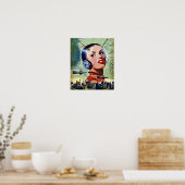 Retro-Science Fiction-Poster Poster (Küche)