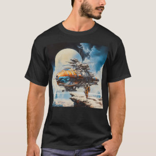Retro-Science-Fiction-Szene T-Shirt