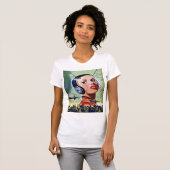 Retro-Science Fiction T - Shirt Frauen (Vorne ganz)