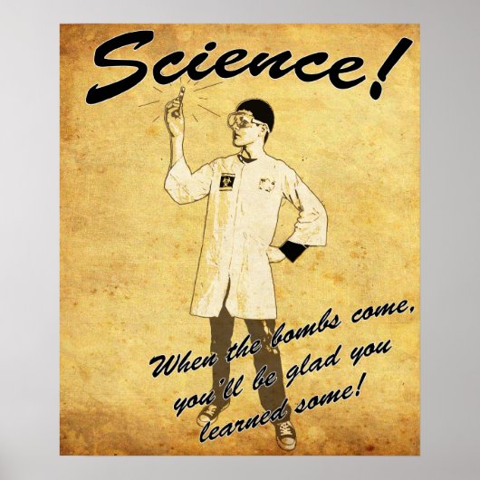 Retro Science Poster der 40er Jahre (Vorne)