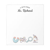 Retro Science Supplier Science Teacher Gift Notizblock (Vorderseite)