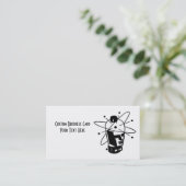 Retro Sciencefiction-Roboter-Kopf - Schwarzes u. Visitenkarte (Stehend Vorderseite)