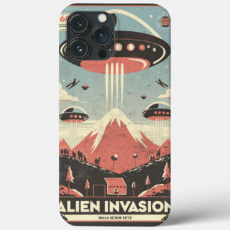 Retro SciFi Adventure iPhone Case 🚀 👽