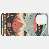 Retro SciFi Adventure iPhone Case 🚀 👽 (Rückseite (Horizontal))