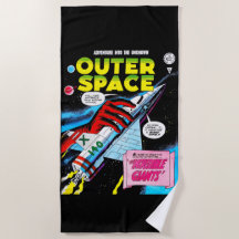 Retro SciFi Adventure Outer Space Comic Cover