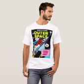 Retro SciFi Adventure Outer Space Comic Cover T-Shirt (Vorne ganz)