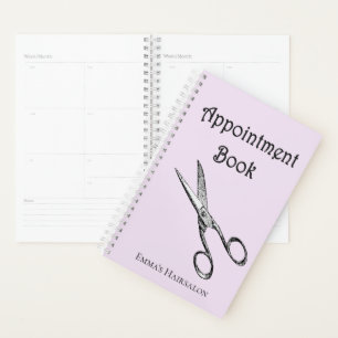 Retro Scissors Hairsalon Termin Buch / Planer