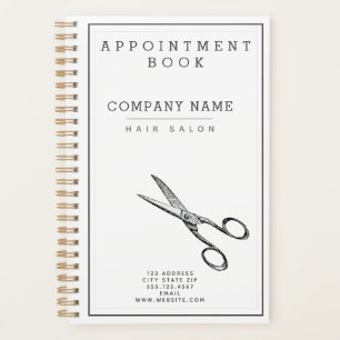 Retro Scissors Hairsalon Termin Buch / Planer