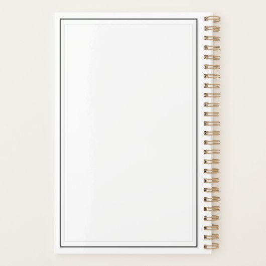 Retro Scissors Hairsalon Termin Buch / Planer (Rückseite)