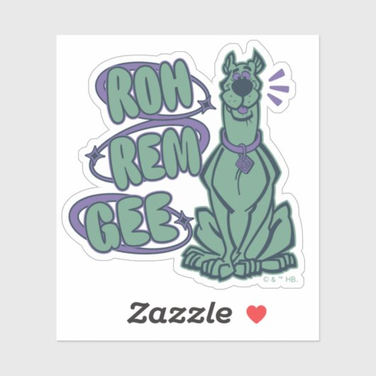 Retro Scooby "OMG" Aufkleber (Blatt)