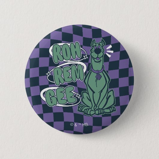 Retro Scooby "OMG" Button (Vorderseite)