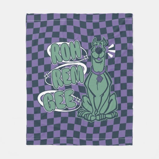 Retro Scooby "OMG" Fleecedecke (Vorderseite)