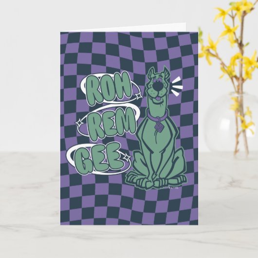 Retro Scooby "OMG" Karte (Gelbe Blume)