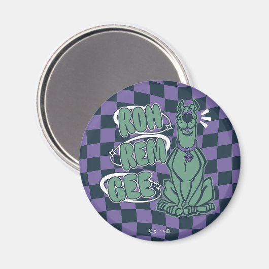 Retro Scooby "OMG" Magnet (Vorderseite/Rückseite)
