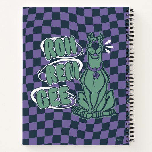 Retro Scooby "OMG" Notizblock (Rückseite)