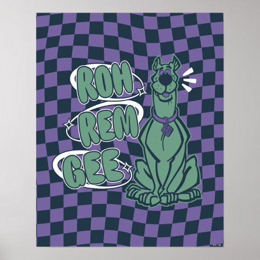 Retro Scooby "OMG" Poster (Vorne)