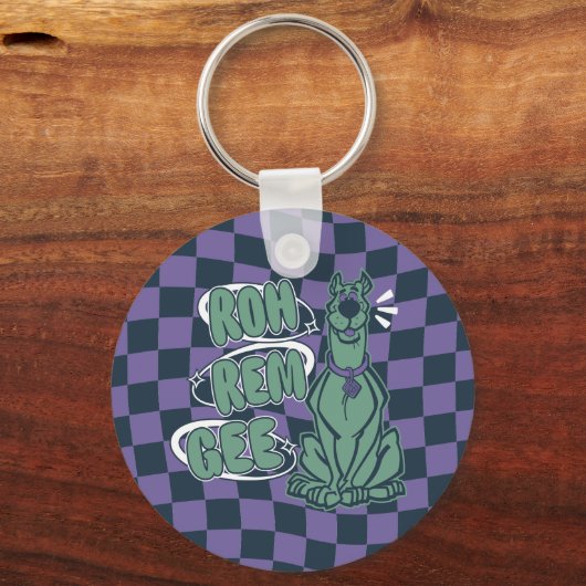 Retro Scooby "OMG" Schlüsselanhänger (Rückseite)