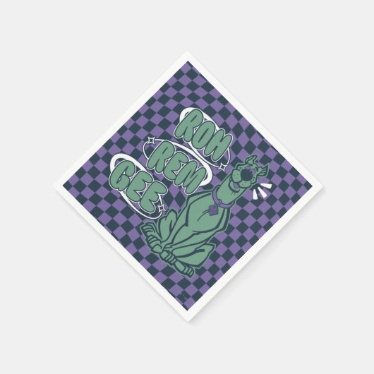 Retro Scooby "OMG" Serviette (Ecke)