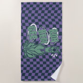 Retro Scooby "OMG" Strandtuch (Vorderseite)