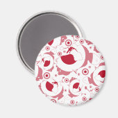 Retro Scooter-Silhouette-Magnet Magnet (Vorderseite/Rückseite)