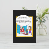 Retro Scooter-Spaß Karte (Stehend Vorderseite)