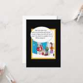 Retro Scooter-Spaß Karte (Vorderseite/Rückseite Beispiel)