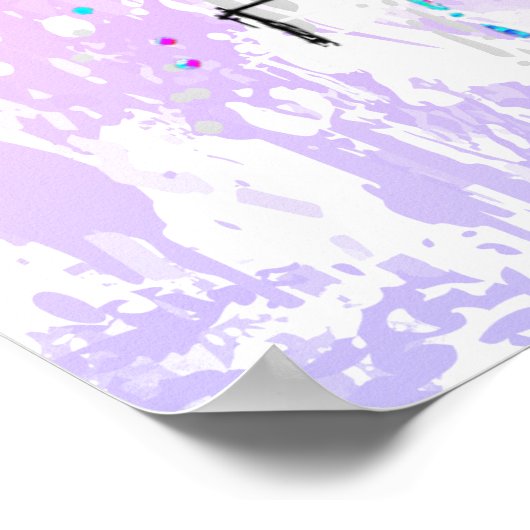 Retro Scooter - Stuntscooter - Kick Stunt Scooter Poster (Ecke)