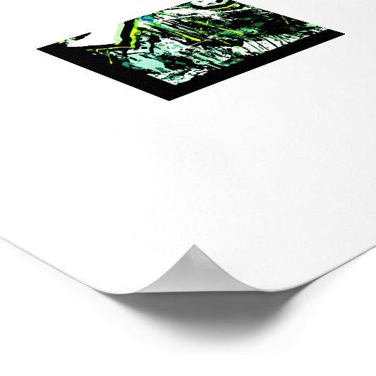 Retro Scooter - Stuntscooter - Kick Stunt Scooter Poster (Ecke)