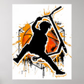 Retro Scooter - Stuntscooter - Kick Stunt Scooter Poster (Vorne)