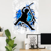 Retro Scooter - Stuntscooter - Kick Stunt Scooter Poster (Heimbüro)