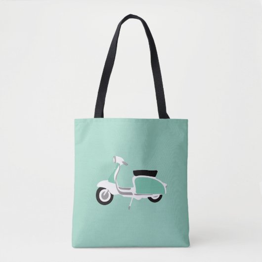 Retro Scooter Tote Bag Tasche (Vorderseite)