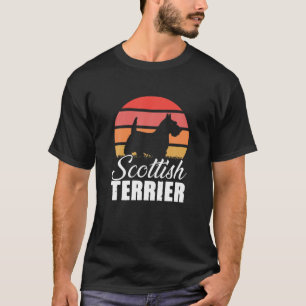 Retro Scottish Terrier Dog Breed Vintag Scottie O T-Shirt