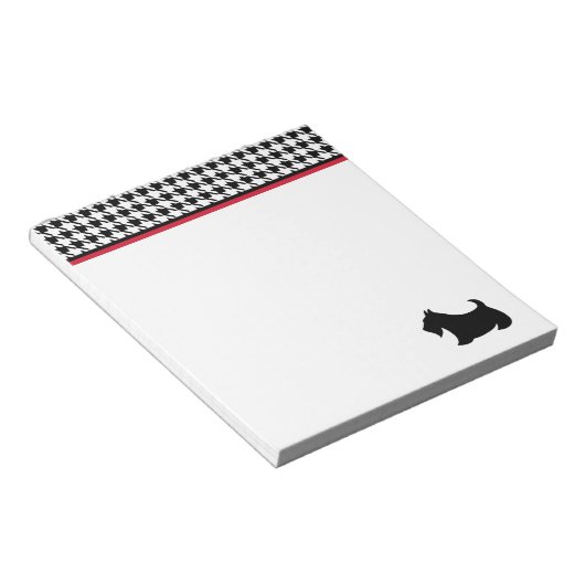 Retro Scottish Terrier Office School Notepad Gesch Notizblock (angewinkelt)