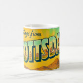 Retro Scottsdale AR Postkarten-Tasse Kaffeetasse (Mittel)