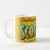 Retro Scottsdale AR Postkarten-Tasse Kaffeetasse (Links)