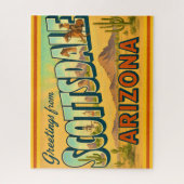 Retro Scottsdale Arizona 16x20 Postcard Puzzle (Vertikal)