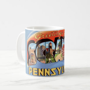 Retro Scranton PA Grußveranstaltung Tasse