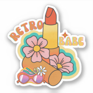 Retro-Scrapbook Ästhetik & Trendy Aufkleber