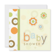 Retro Scrapbook Baby Dusche Einladung