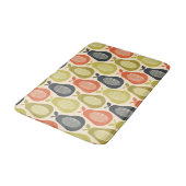 Retro Scribble Birnen Muster Badematte (Schrägansicht)