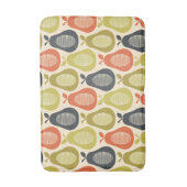 Retro Scribble Birnen Muster Badematte (Vorderseite Vertikal)