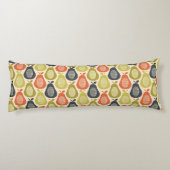 Retro Scribble Birnen Muster Seitenschläferkissen (Rückseite)