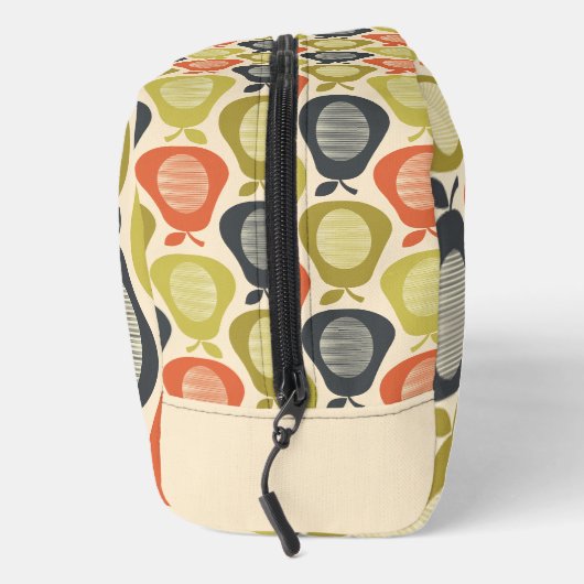 Retro Scribble Birnen Muster Waschbeutel (Rechts)