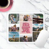 Retro Script Best Mama je Foto Collage Mousepad
