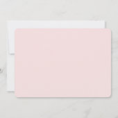 Retro-Script Blush-Pink Überraschungs-Ruhestandsfe Einladung (Rückseite)